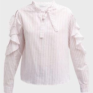 NWT Harshman Indre Striped Cutout Blouse- 2x